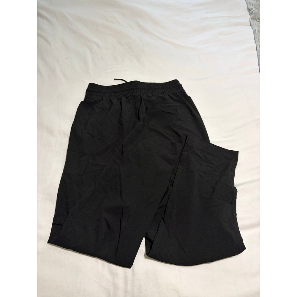 GapFit Women's Black Athleisure Pants Size S Drawstring Pockets Straight Leg